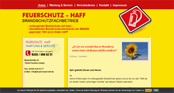 Desktop Screenshot of feuerschutz-haff.de